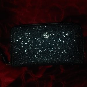 COACH Star Glitter Glam Wristlet
